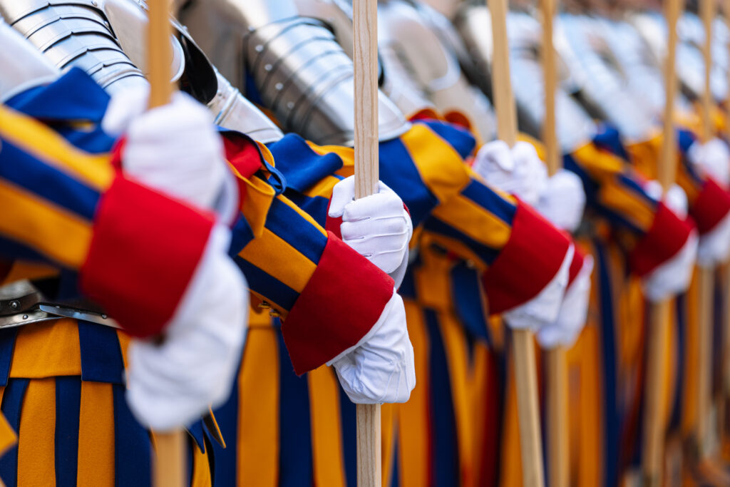 Detail Schweizergarde, Exerzieren